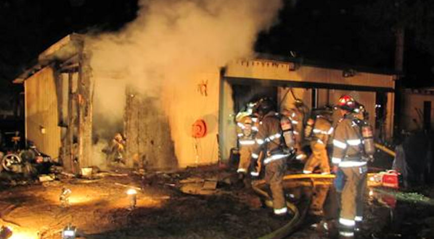 Kasserman Drive shop fire