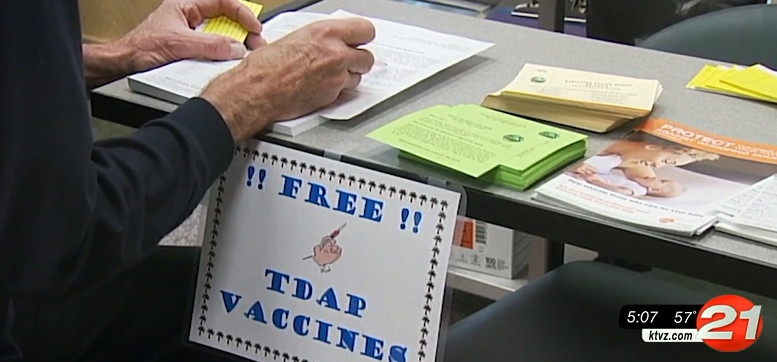 TDAP pertussis vaccine