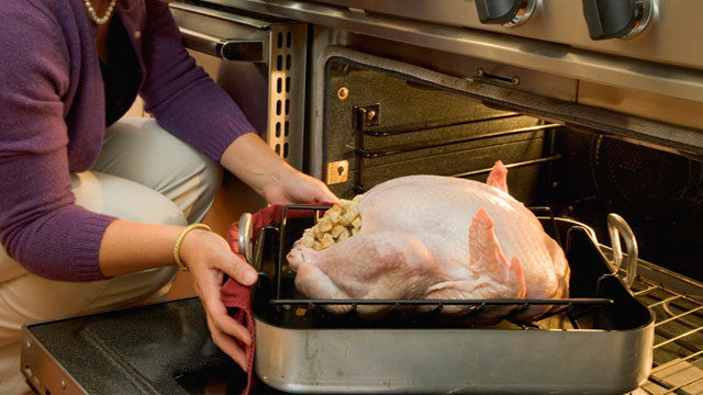 Thanksgiving turkey cooking