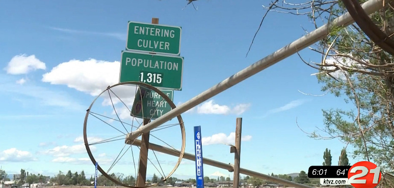 Culver sign irrigation line 531