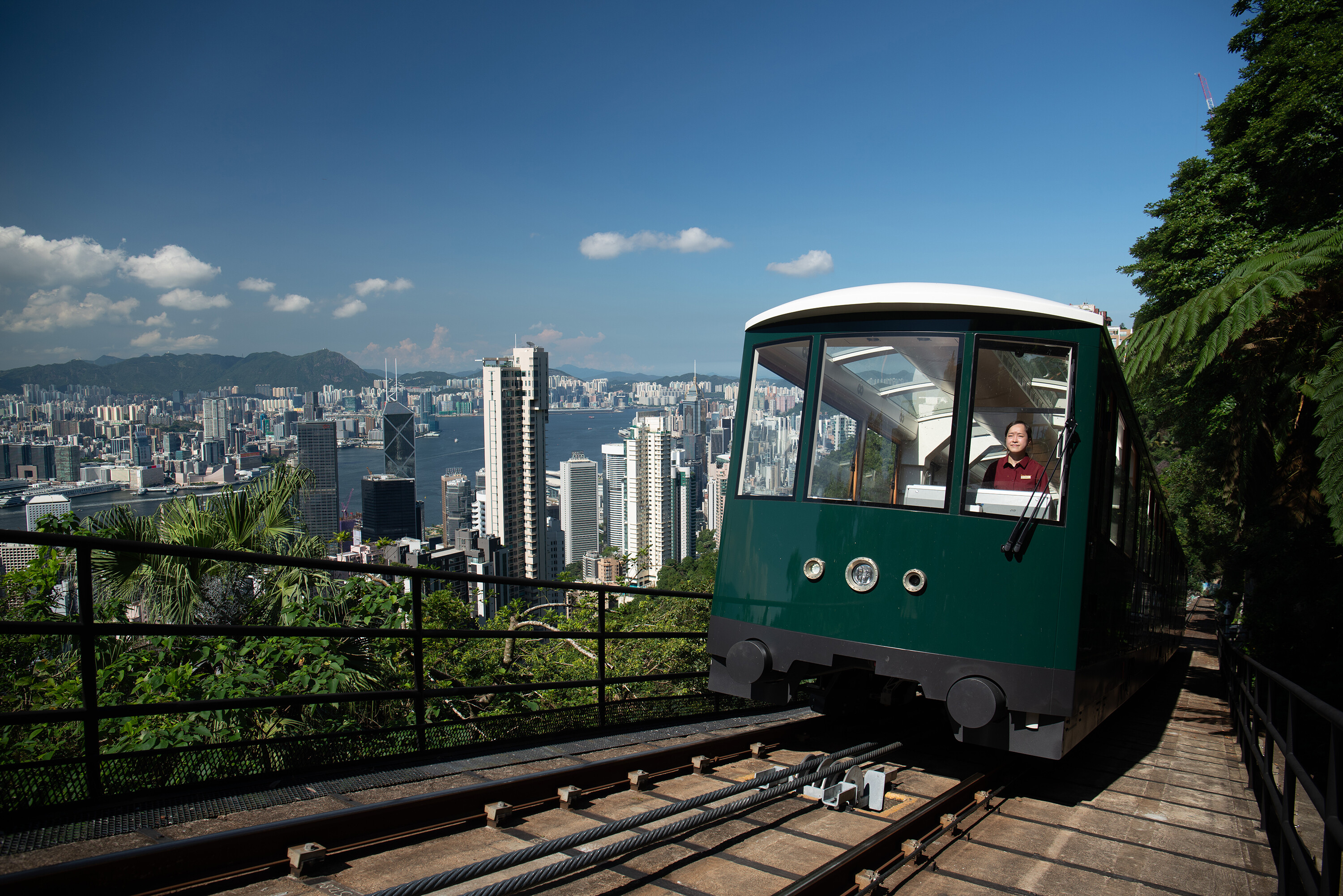 The tram has been ferrying locals and tourists alike to Hong Kong island's highest spot since 1888.