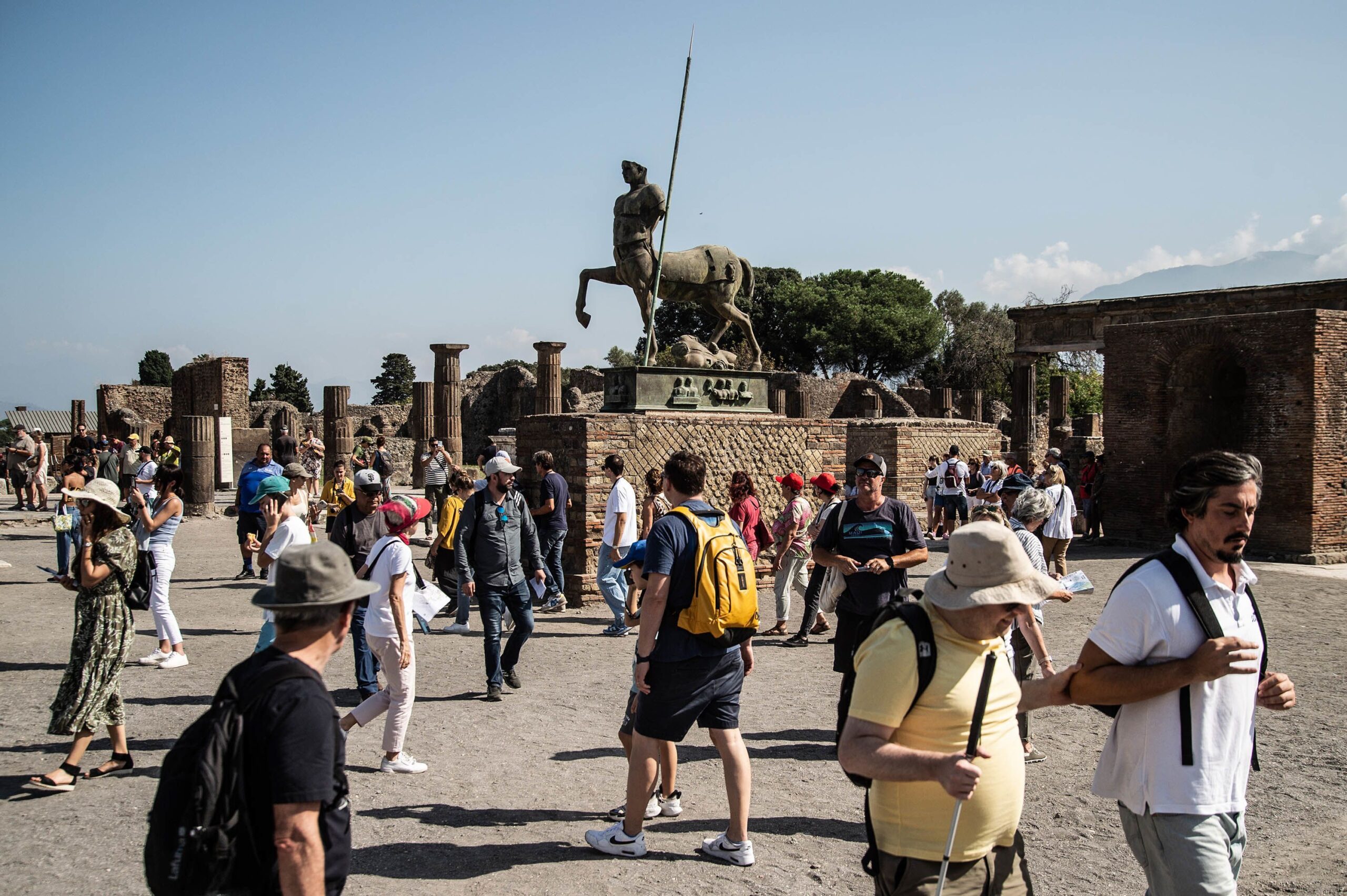 <i>Ivan Romano/Getty Images via CNN Newsource</i><br/>Pompeii was destroyed by the eruption of Vesuvius in 79CE and is now one of Italy's most popular -- and most fragile -- tourist sites.