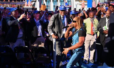 Lil Jon performs during the 2024 Democratic National Convention in Chicago on August 20.