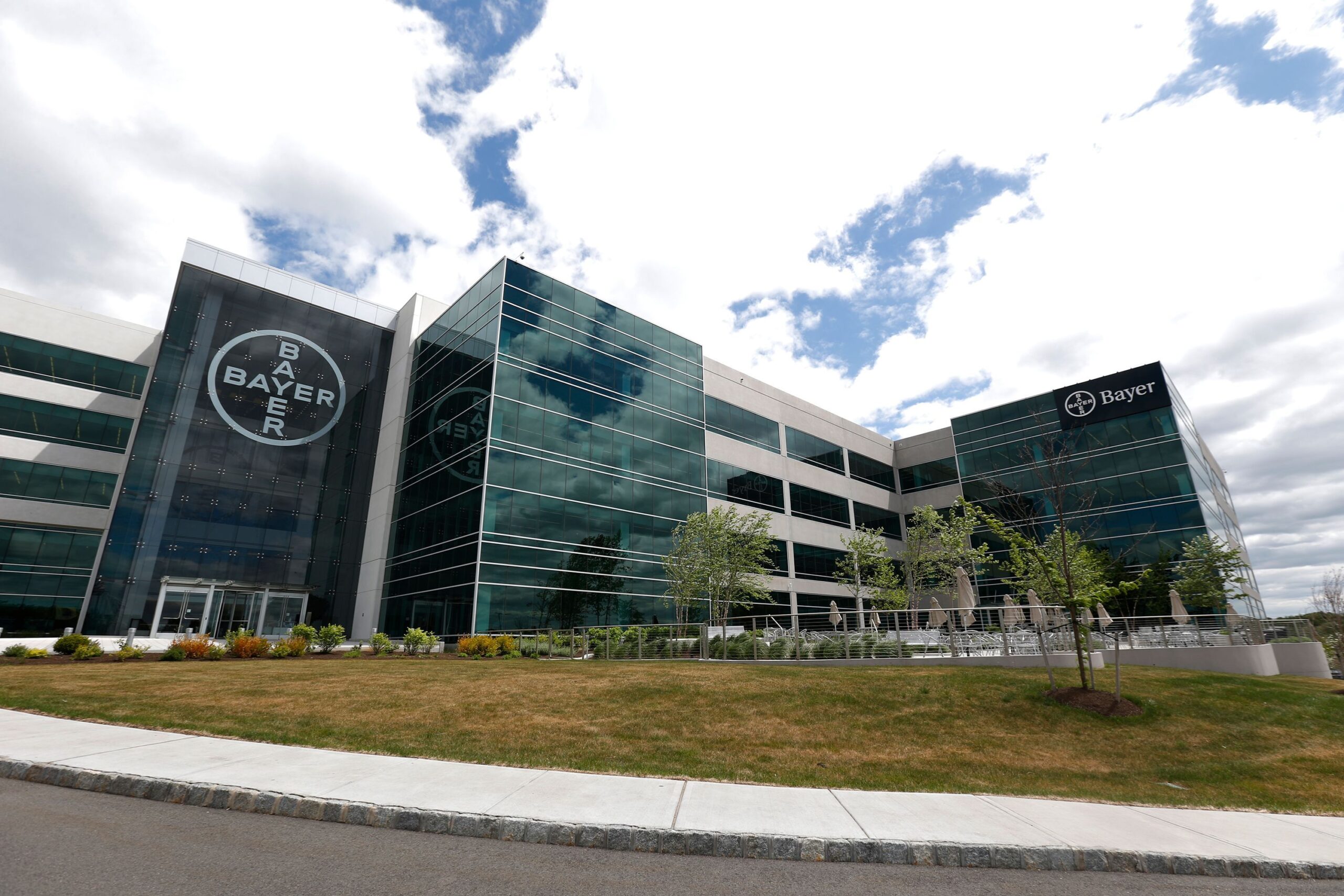 <i>Julio Cortez/AP via CNN Newsource</i><br/>A North American headquarters building of German-based Bayer is in Whippany