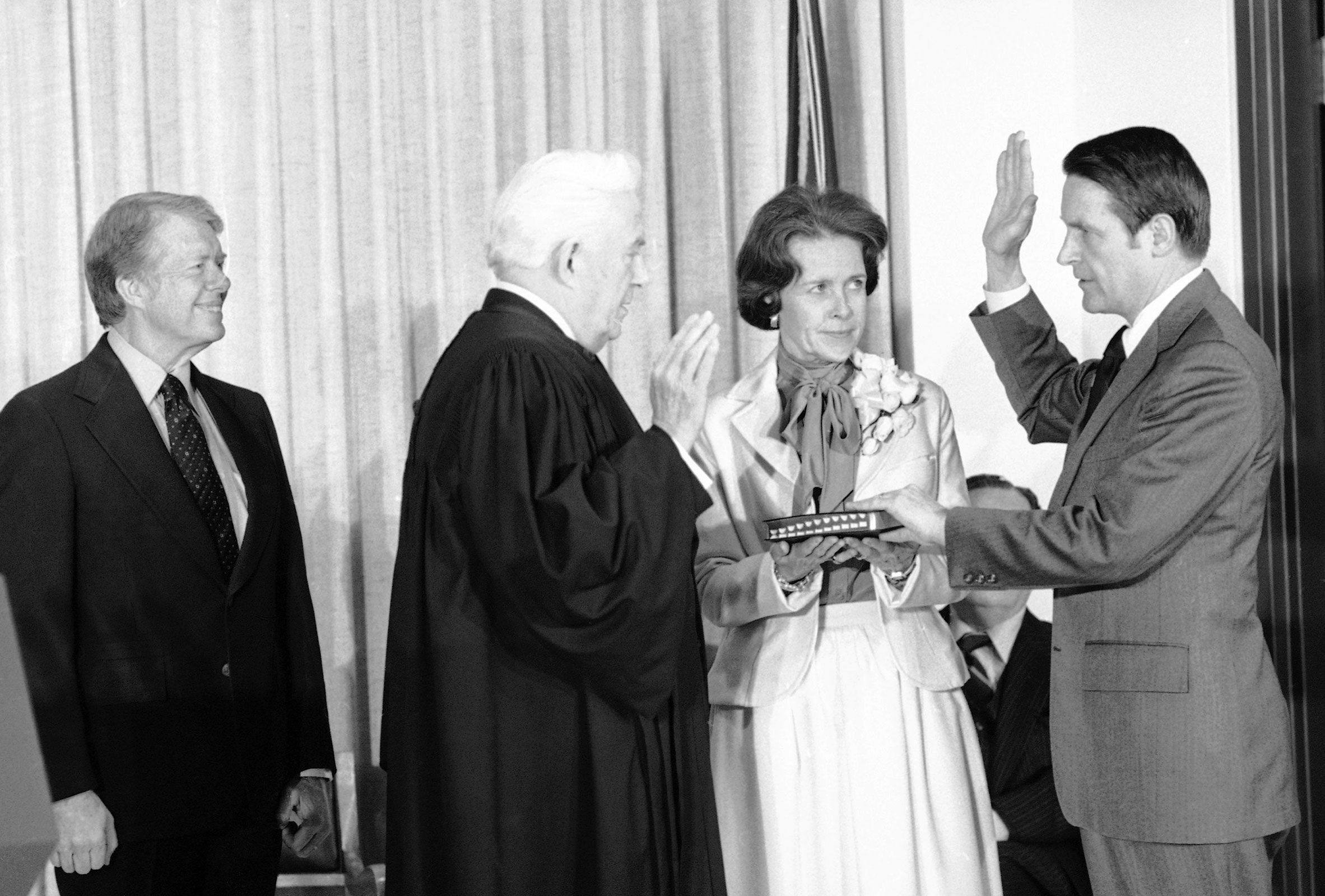 <i>Bob Daugherty/AP via CNN Newsource</i><br/>President Jimmy Carter