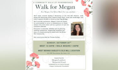 "Walk for Megan" planned for this weekend in Bend's Old Mill District