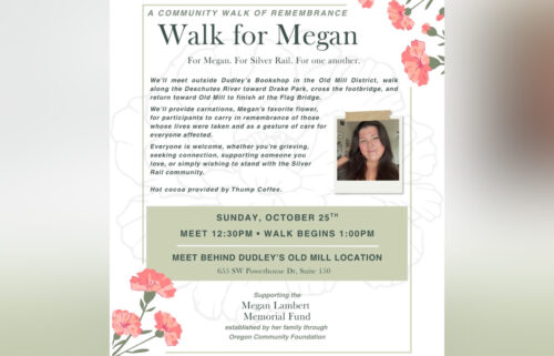 "Walk for Megan" planned for this weekend in Bend's Old Mill District