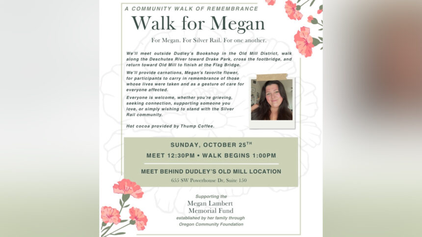 “Walk for Megan” planned for this weekend in Bend's Old Mill District