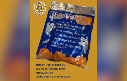 Bend Police Department offering Halloween treats and safety gear to kids Friday