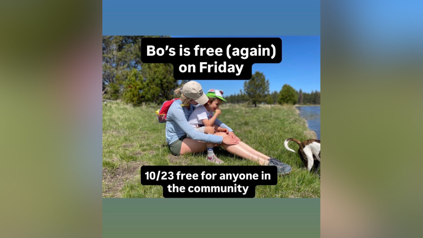 Bo's is offering free meals (again) tomorrow for the Bend community